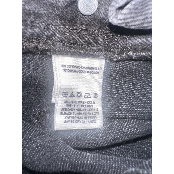 Free People Torn Up Denim Cut Off Skirt Overalls Black Denim Jumper 6 / 28 - Picture 11 of 15